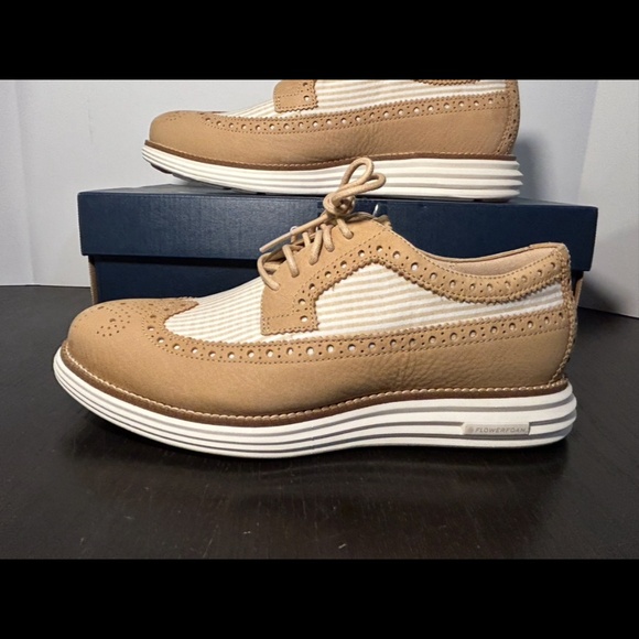 Cole Haan ØriginalGrand Remastered Longwing Oxford Shoes Sesame/Ivory Mens 8.5W main image 5